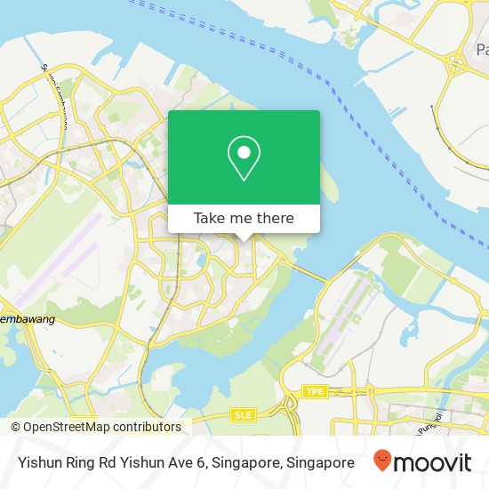 Yishun Ring Rd Yishun Ave 6, Singapore map