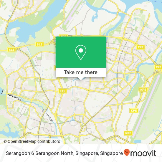 Serangoon 6 Serangoon North, Singapore map