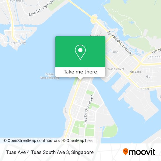 Tuas Ave 4 Tuas South Ave 3 map