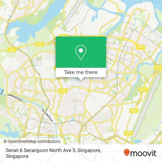 Seran 6 Serangoon North Ave 5, Singapore map