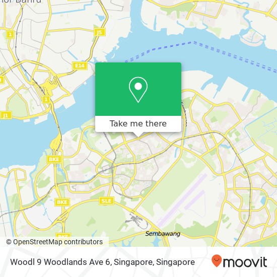 Woodl 9 Woodlands Ave 6, Singapore map