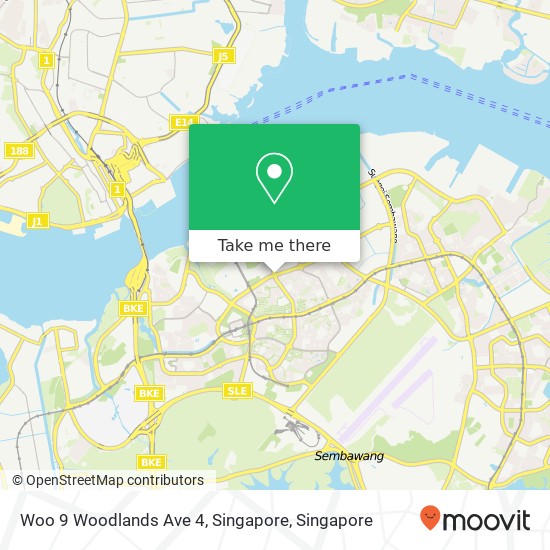 Woo 9 Woodlands Ave 4, Singapore map