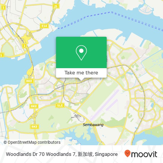 Woodlands Dr 70 Woodlands 7, 新加坡 map