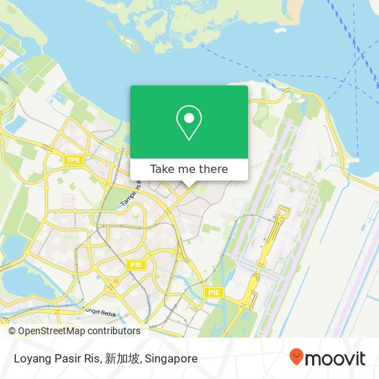 Loyang Pasir Ris, 新加坡地图