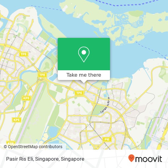 Pasir Ris Eli, Singapore map