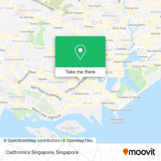 Cadtronics Singapore map