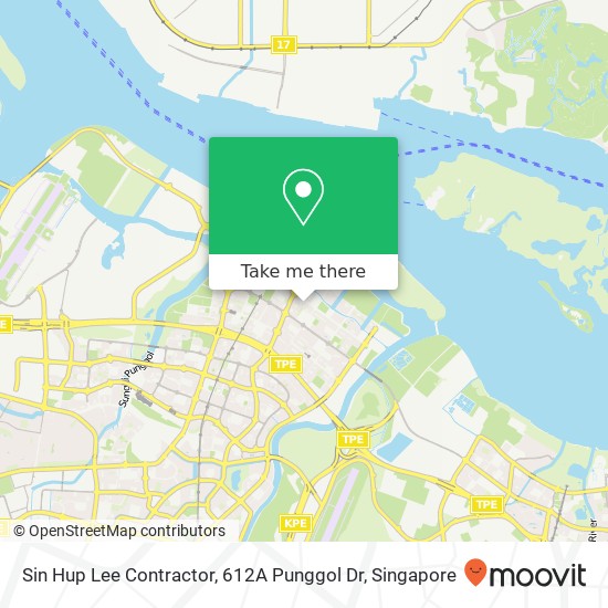 Sin Hup Lee Contractor, 612A Punggol Dr地图