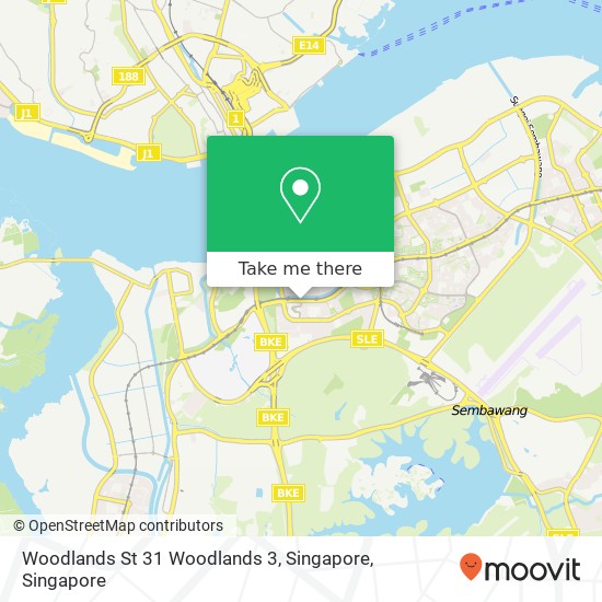 Woodlands St 31 Woodlands 3, Singapore map