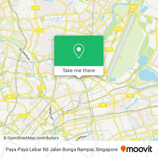 Paya Paya Lebar Rd Jalan Bunga Rampai map