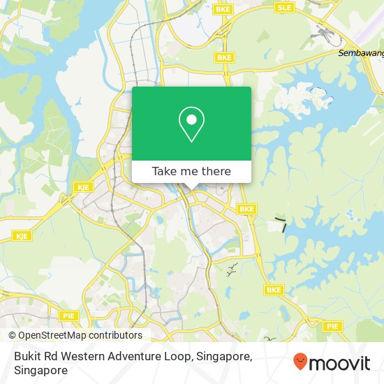 Bukit Rd Western Adventure Loop, Singapore地图