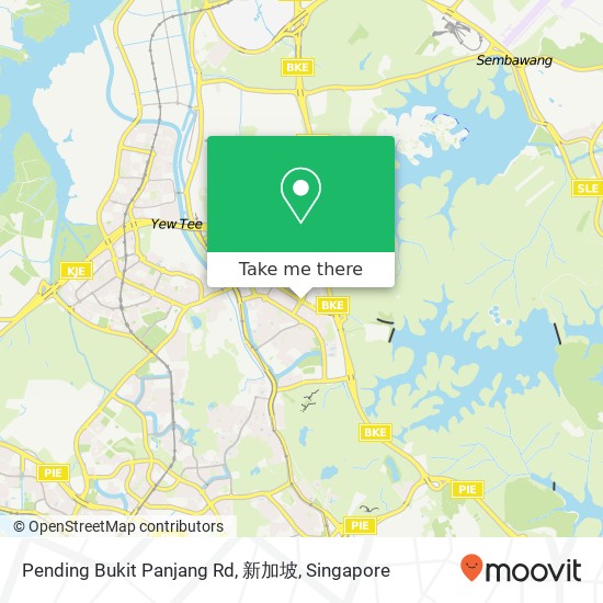 Pending Bukit Panjang Rd, 新加坡地图