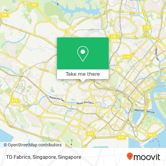 TD Fabrics, Singapore map