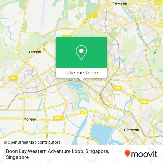 Boon Lay Western Adventure Loop, Singapore map