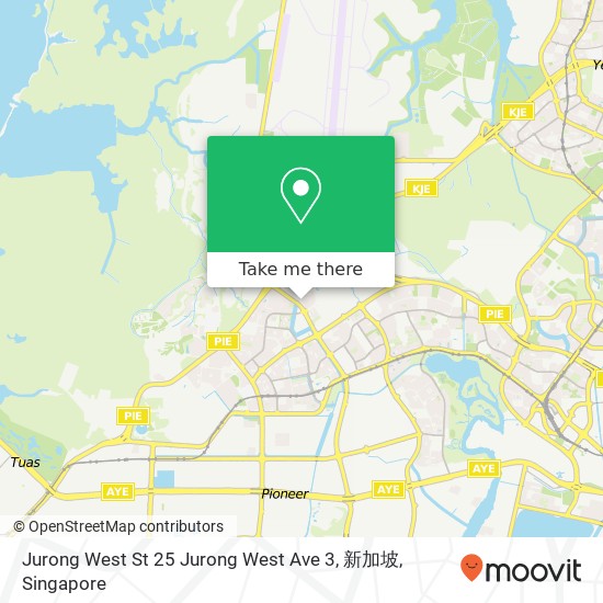 Jurong West St 25 Jurong West Ave 3, 新加坡地图