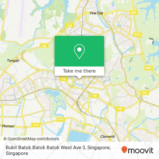 Bukit Batok Batok Batok West Ave 3, Singapore map