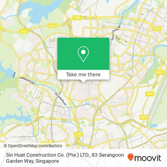 Sin Huat Construction Co. (Pte.) LTD., 83 Serangoon Garden Way map