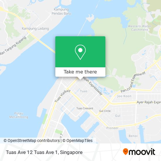 Tuas Ave 12 Tuas Ave 1 map