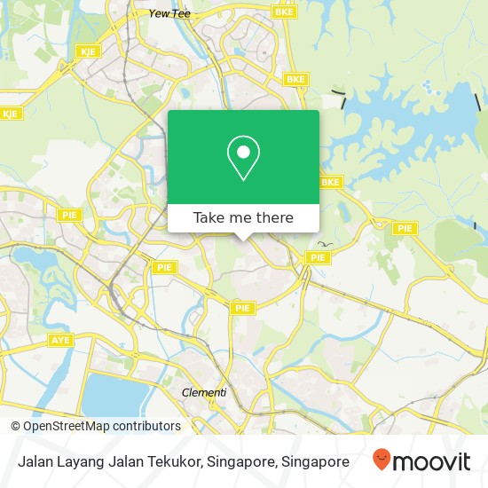 Jalan Layang Jalan Tekukor, Singapore map