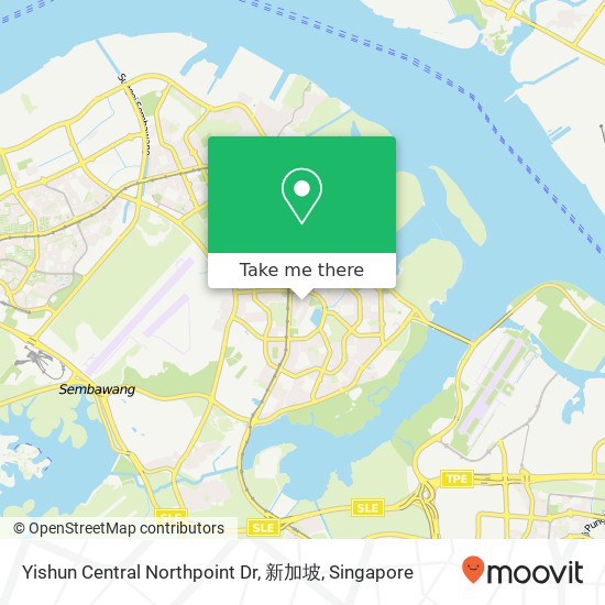 Yishun Central Northpoint Dr, 新加坡地图