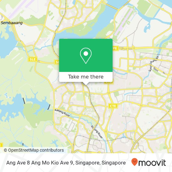 Ang Ave 8 Ang Mo Kio Ave 9, Singapore地图