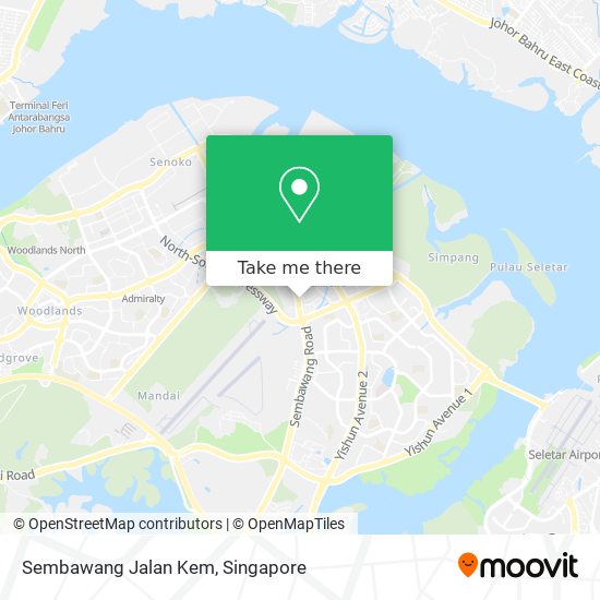 Sembawang Jalan Kem map