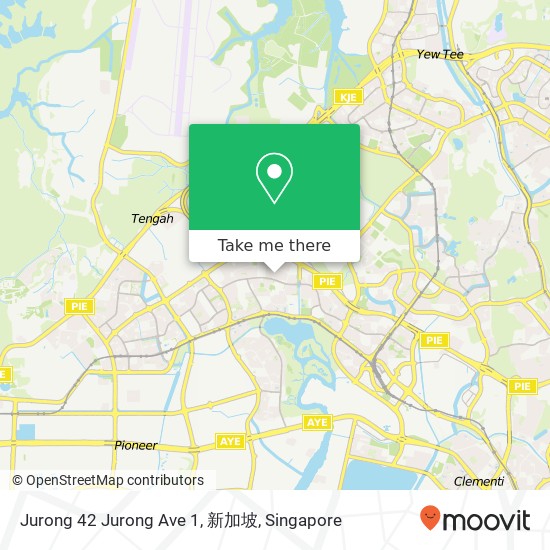 Jurong 42 Jurong Ave 1, 新加坡 map