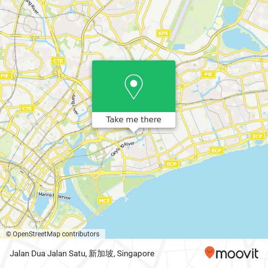 Jalan Dua Jalan Satu, 新加坡地图