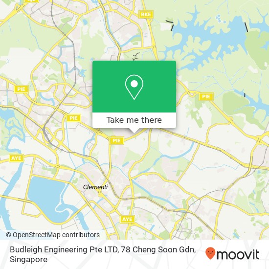 Budleigh Engineering Pte LTD, 78 Cheng Soon Gdn map