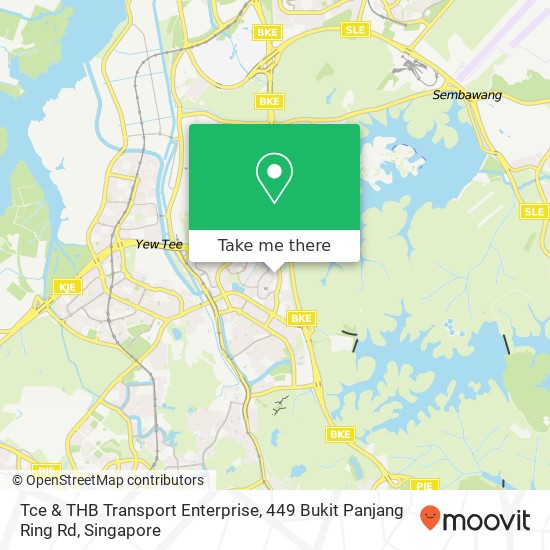 Tce & THB Transport Enterprise, 449 Bukit Panjang Ring Rd地图