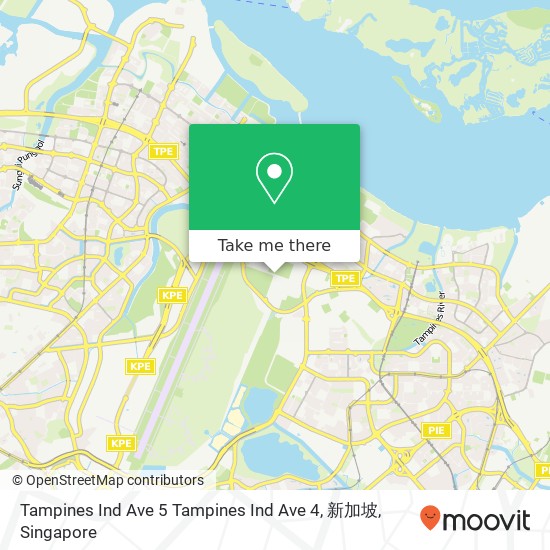 Tampines Ind Ave 5 Tampines Ind Ave 4, 新加坡地图