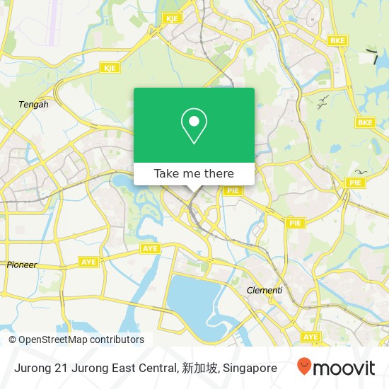 Jurong 21 Jurong East Central, 新加坡地图