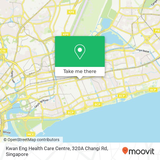 Kwan Eng Health Care Centre, 320A Changi Rd地图