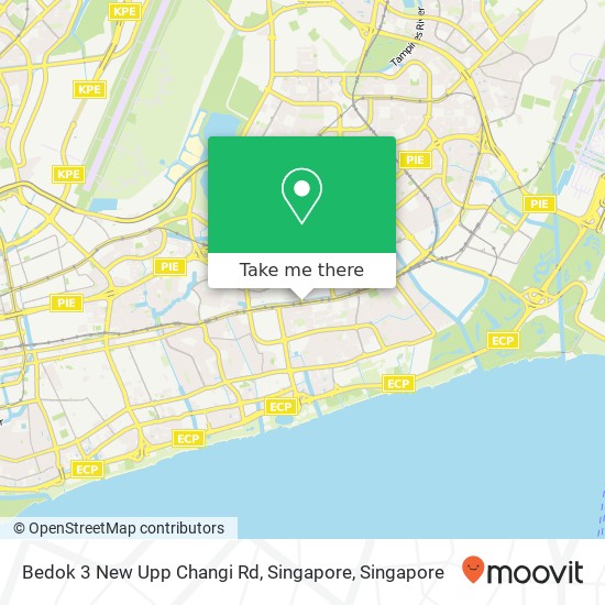 Bedok 3 New Upp Changi Rd, Singapore地图