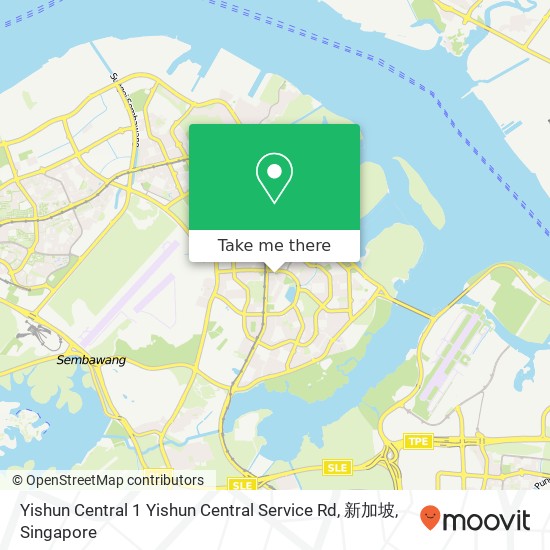 Yishun Central 1 Yishun Central Service Rd, 新加坡地图