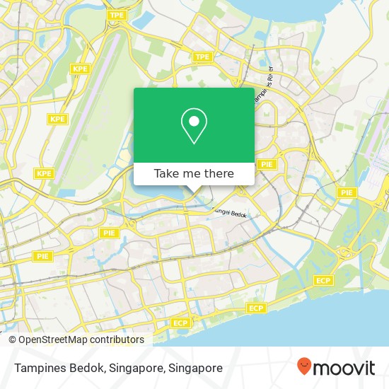 Tampines Bedok, Singapore map