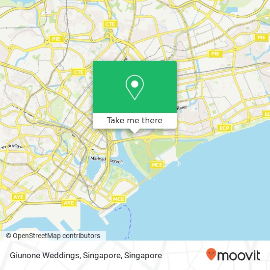 Giunone Weddings, Singapore map