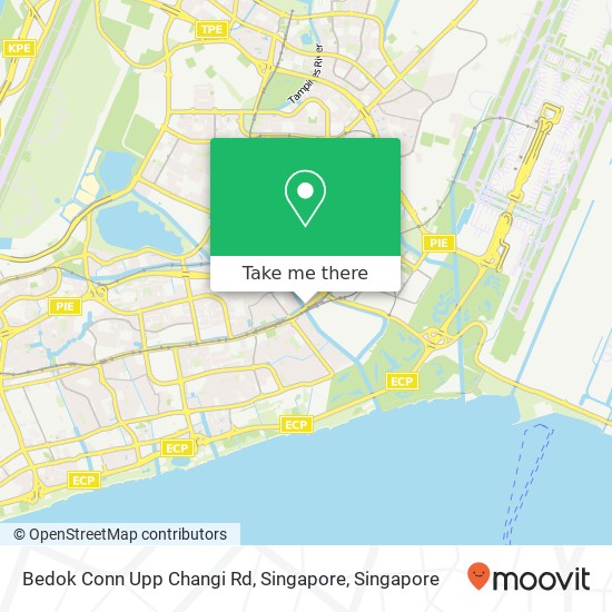 Bedok Conn Upp Changi Rd, Singapore地图