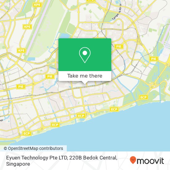 Eyuen Technology Pte LTD, 220B Bedok Central map