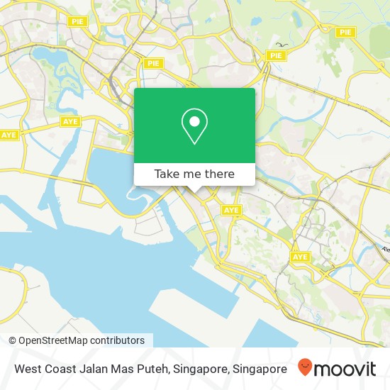 West Coast Jalan Mas Puteh, Singapore map