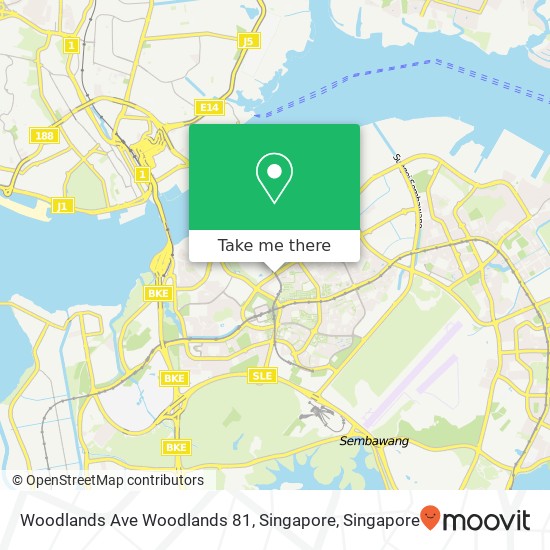 Woodlands Ave Woodlands 81, Singapore map