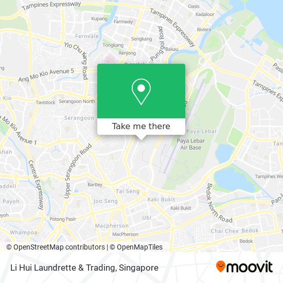 Li Hui Laundrette & Trading map