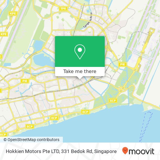 Hokkien Motors Pte LTD, 331 Bedok Rd map