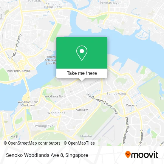 Senoko Woodlands Ave 8地图