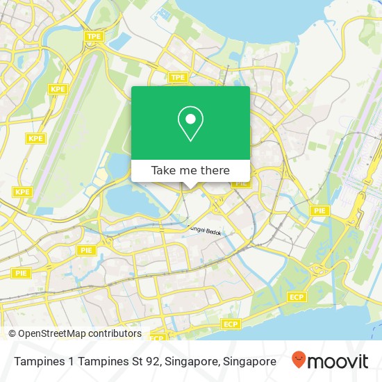 Tampines 1 Tampines St 92, Singapore map
