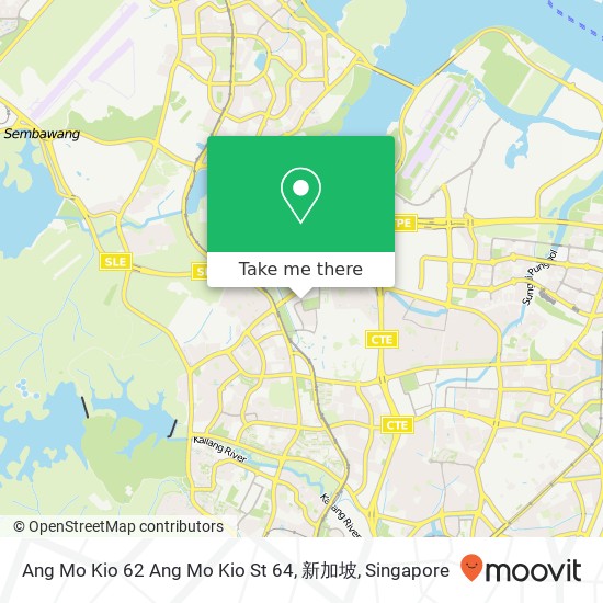 Ang Mo Kio 62 Ang Mo Kio St 64, 新加坡地图