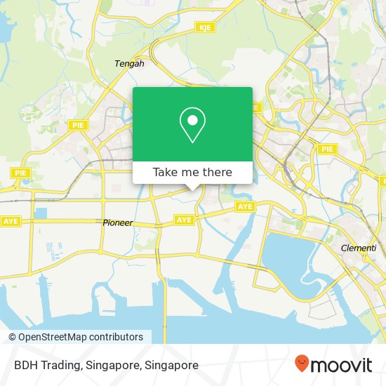 BDH Trading, Singapore map