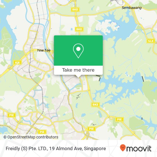 Freidly (S) Pte. LTD., 19 Almond Ave地图