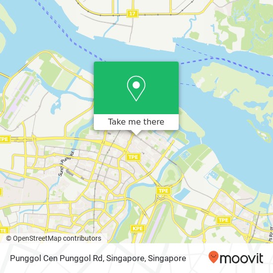 Punggol Cen Punggol Rd, Singapore地图