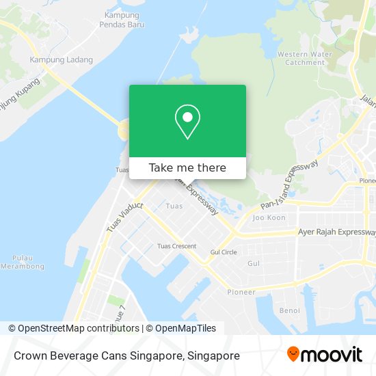 Crown Beverage Cans Singapore map