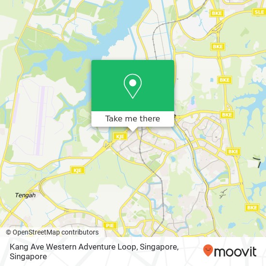 Kang Ave Western Adventure Loop, Singapore map